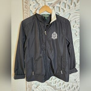 Polo by Ralph Lauren Women's Black Windbreaker Active Jacket Size M